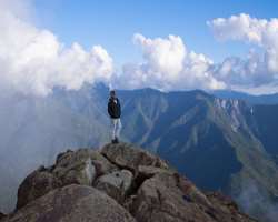 He is a travel-loving person and likes to enjoy natural views.